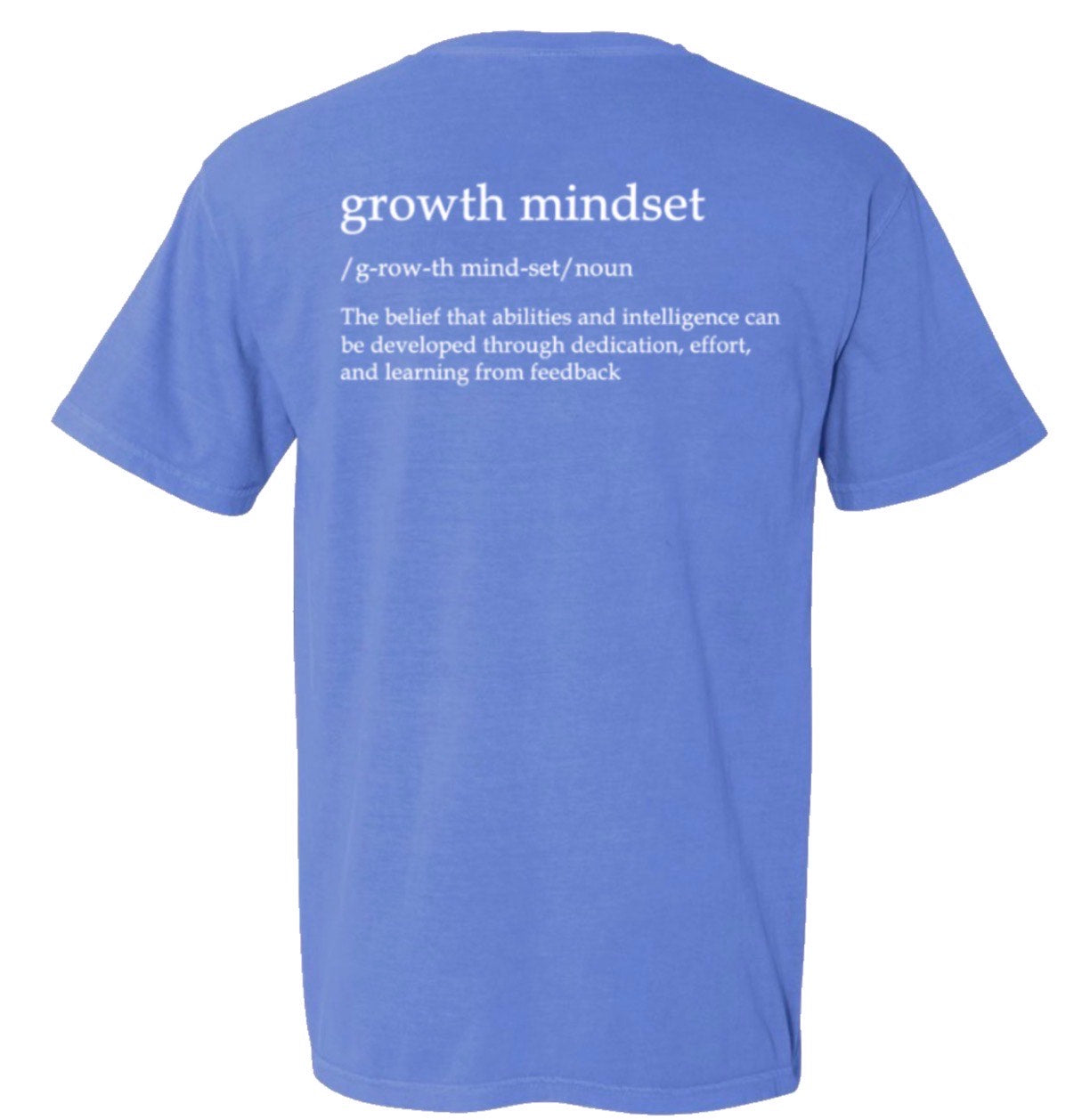 Growth Mindset Comfort Colors T-shirt - Blue
