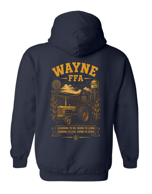 Gildan Hoodie Navy - Wayne FFA