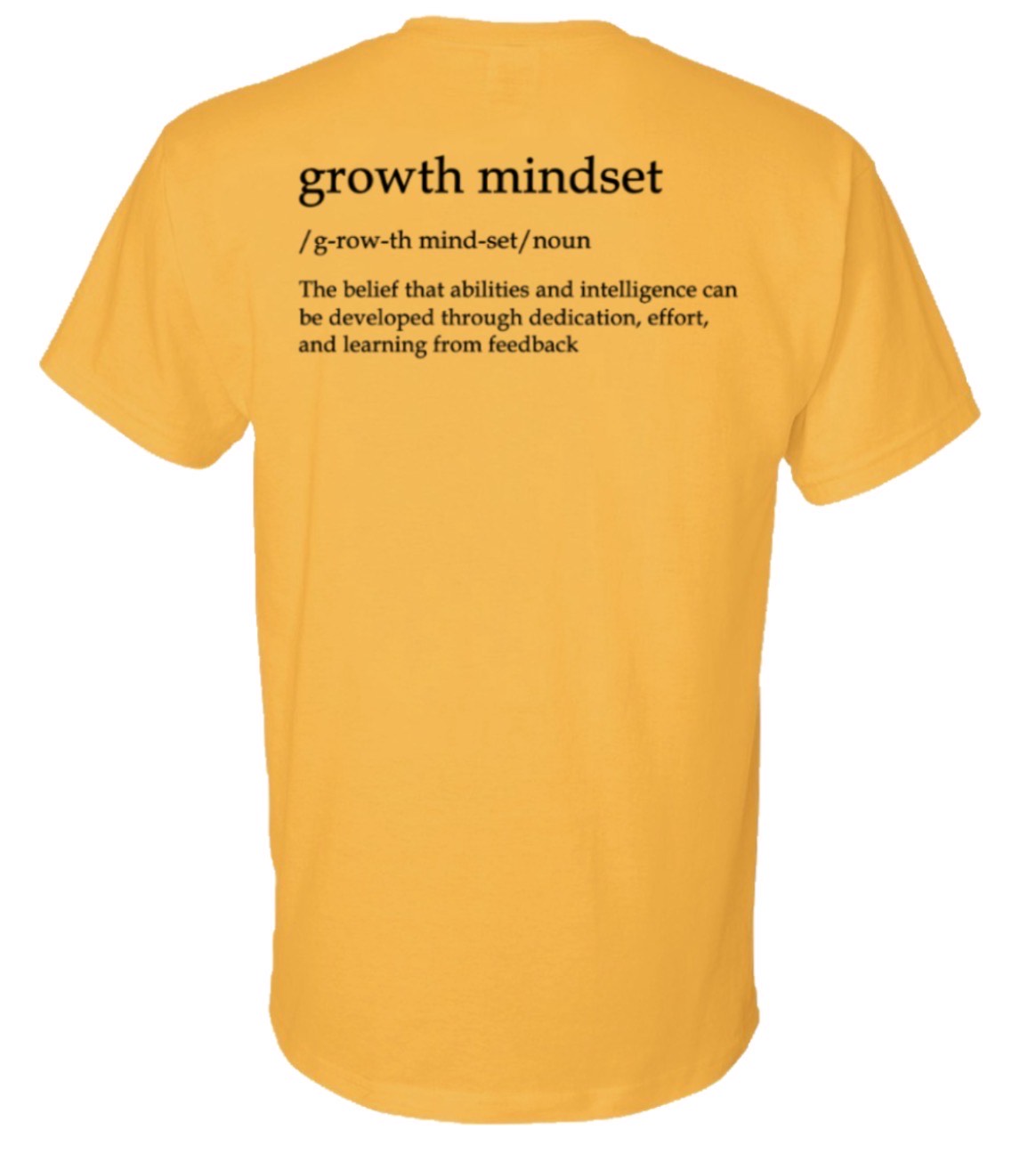 Growth Mindset Gildan Dryblend T-shirt - Gold