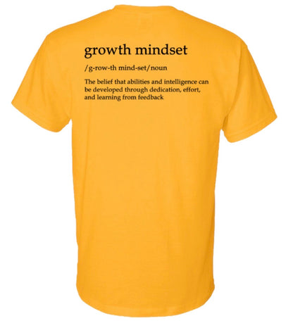 Growth Mindset Gildan Dryblend T-shirt - Gold